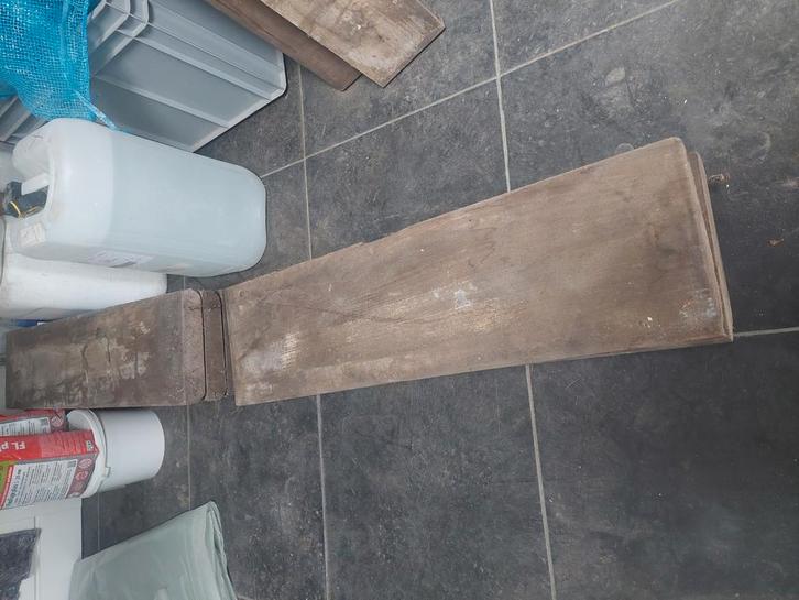 Eiken traptreden, Doe-het-zelf en Verbouw, Ladders en Trappen, Gebruikt, Minder dan 2 meter, Ophalen