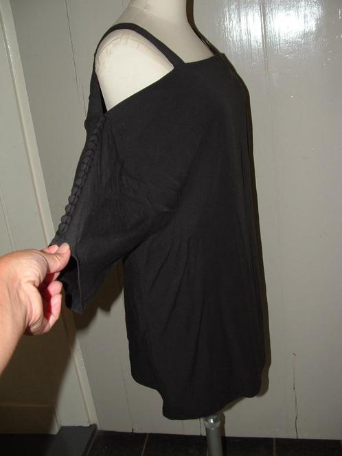 Nikkie Plessen top Sutton Bardot maat 36, Kleding | Dames, Tops, Zo goed als nieuw, Maat 36 (S), Zwart, Korte mouw, Ophalen of Verzenden