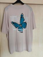 Beige T-shirt met Vlinder - Maat L, Kleding | Dames, T-shirts, Beige, Maat 42/44 (L), Ophalen of Verzenden, Korte mouw