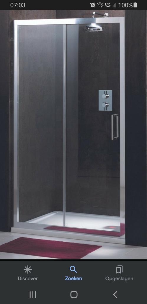 bruynzeel solid schuifdeur douche nis 120 cm, Huis en Inrichting, Badkamer | Complete badkamers, Nieuw, Ophalen