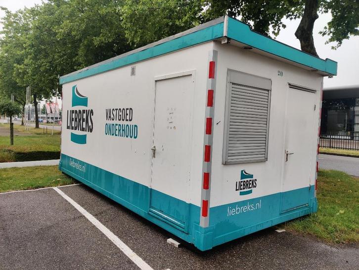 Schaftkeet - ca. 6x3m, Doe-het-zelf en Verbouw, Bouwketen en Schaftketen, Gebruikt, Ophalen of Verzenden