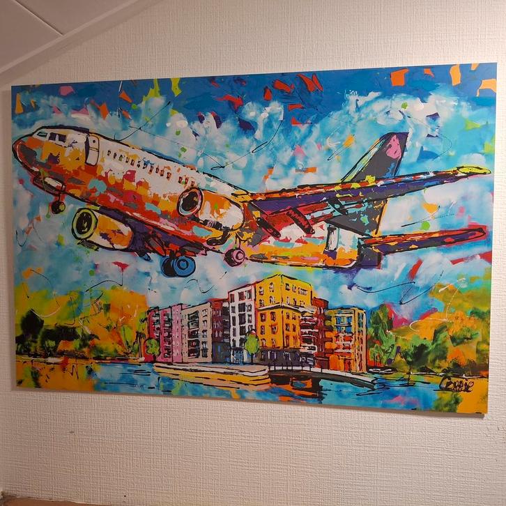 Corrie Leushuis Schilderij / prent 120x80cm + Certificaat, Antiek en Kunst, Kunst | Schilderijen | Klassiek, Ophalen