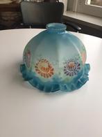 Lampenkapje blauw glas, Antiek en Kunst, Ophalen of Verzenden