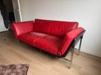 Dema Rataplan rode leren design bank - opknapper, Ophalen, Gebruikt, 150 tot 200 cm, Tweepersoons