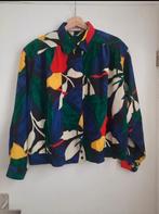 Vintage kleurrijke blouse Yarell bomberjacket model, mt 44, Kleding | Dames, Yarell, Maat 42/44 (L), Ophalen of Verzenden, Zo goed als nieuw