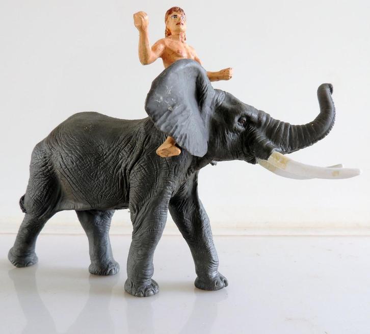 Tarzan op olifant, Antiek en Kunst, Antiek | Speelgoed, Ophalen of Verzenden