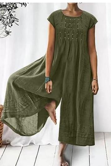 Prachtig legergroen jumpsuit xl-xxl Ibiza boho easy wear  beschikbaar voor biedingen