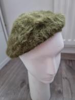 Groen vintage faux muts, mohair beret, Nieuw (PR6), Kleding | Dames, Ophalen of Verzenden, Nieuw, One size fits all
