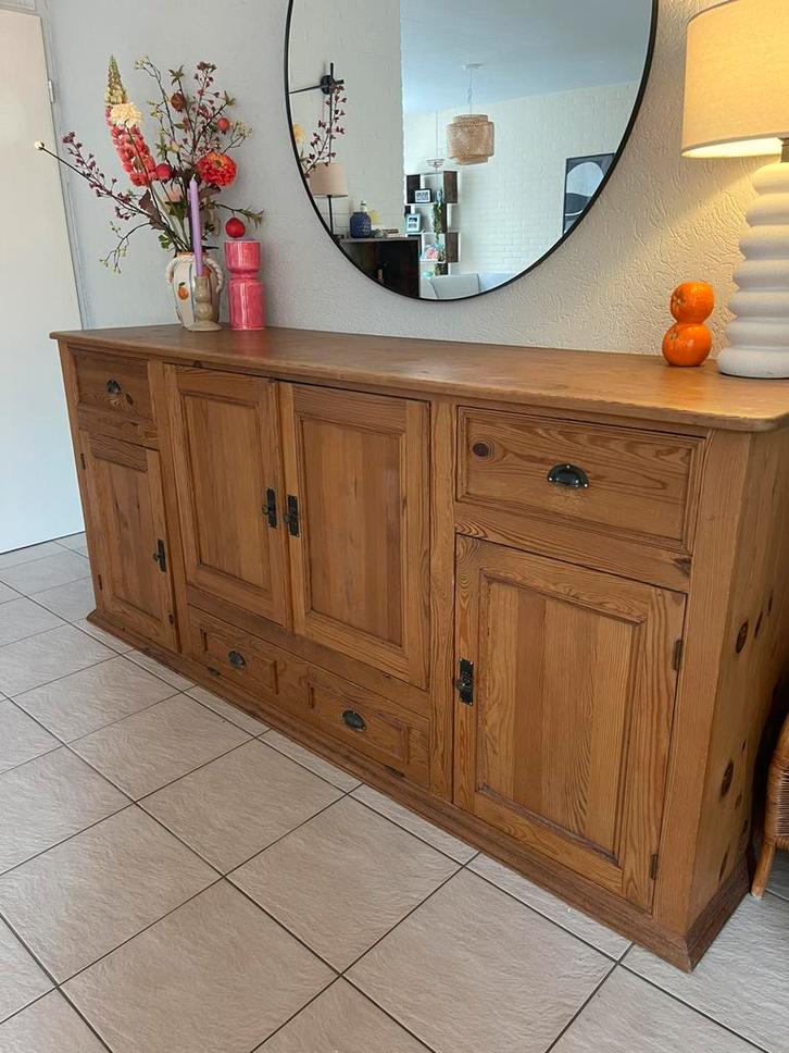 Prachtige en zeer solide dressoir kast, Huis en Inrichting, Kasten | Dressoirs, Gebruikt, 200 cm of meer, 25 tot 50 cm, Ophalen