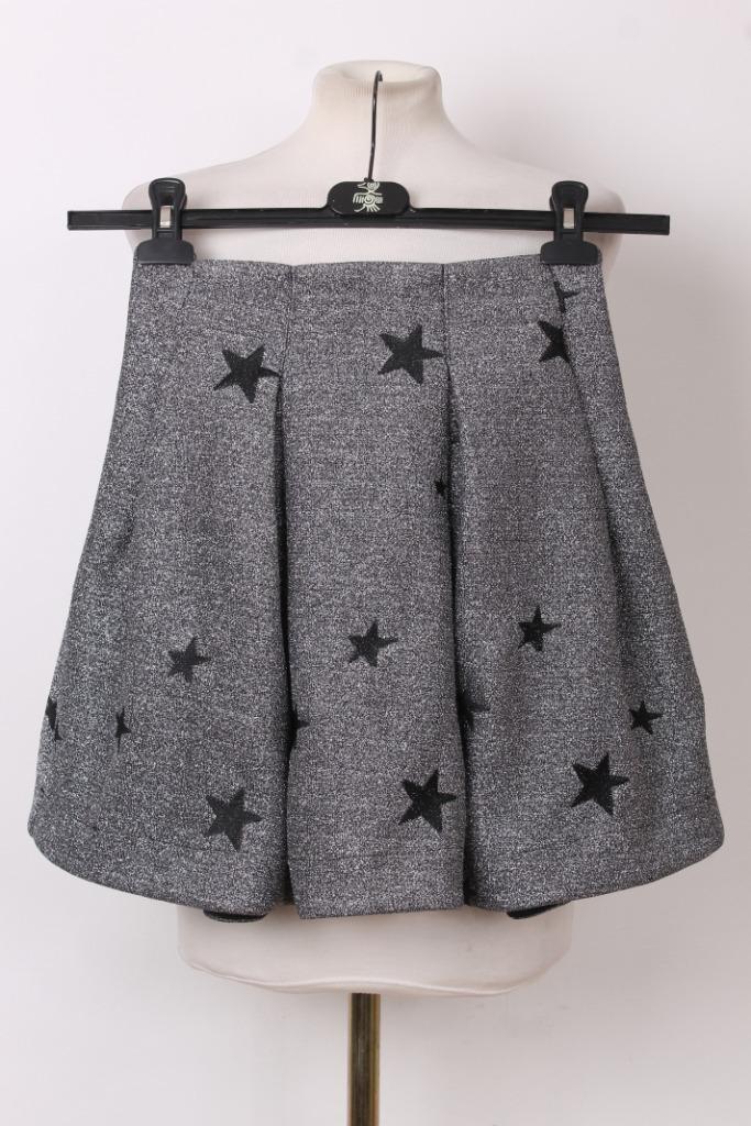 Feest! Zilveren glitter rok Zoe Karssen, Kleding | Dames, Rokken, Zo goed als nieuw, Maat 36 (S), Boven de knie, Verzenden