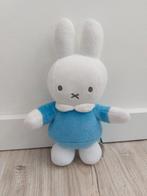 Knuffel Nijntje miffy konijn blauw wit L1297, Ophalen of Verzenden, Zo goed als nieuw, Konijn