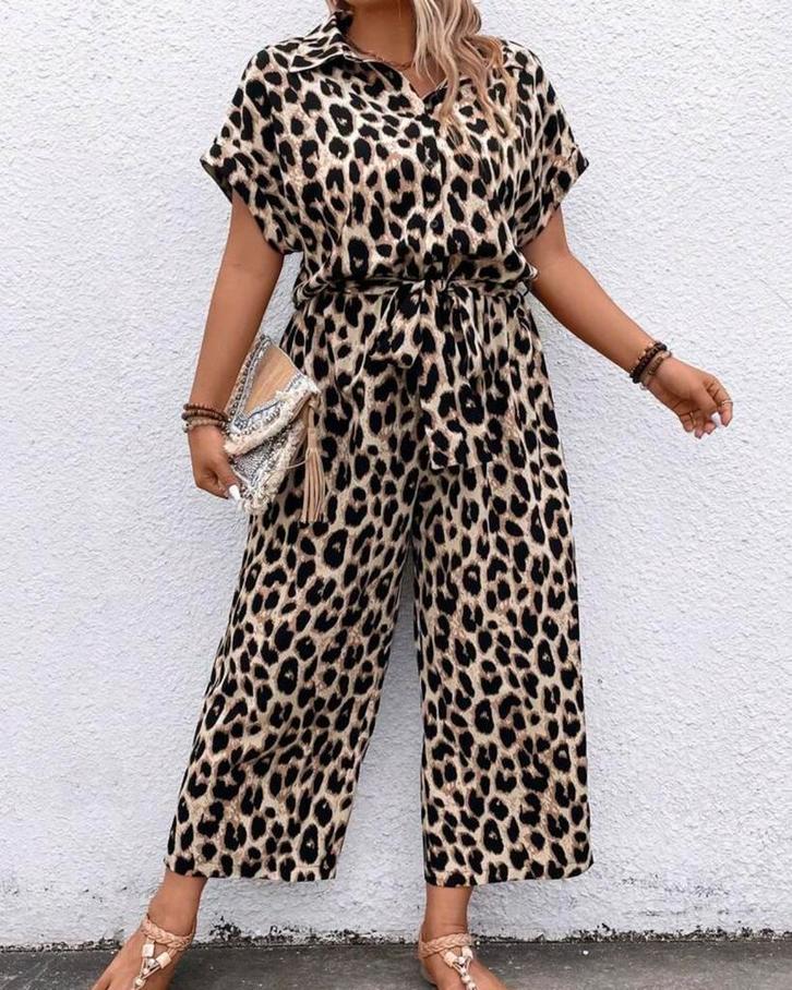 Jumpsuit Blanche Lichtbruin **NIEUW**, Kleding | Dames, Grote Maten, Nieuw, Broek of Spijkerbroek, Bruin, Verzenden
