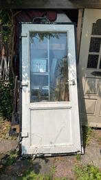 Oude deur met kozijn, Doe-het-zelf en Verbouw, Kozijnen en Schuifpuien, 75 tot 150 cm, Deurkozijn, Ophalen of Verzenden, Zo goed als nieuw