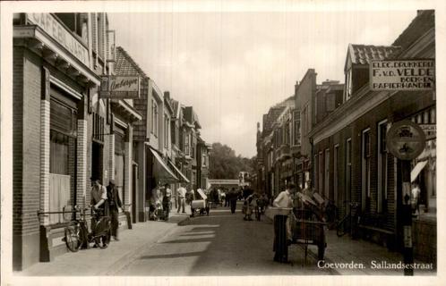 Sallandsestraat in Coevorden, Verzamelen, Ansichtkaarten | Nederland, Ongelopen, Drenthe, Voor 1920, Ophalen of Verzenden