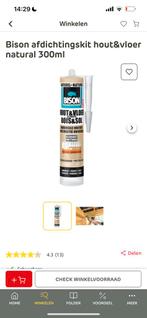 Bison afdichtingskit hout&vloer natural 300ml, Ophalen, Zo goed als nieuw, Overige materialen