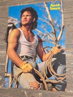 80s Poster van acteur Patrick Swayze, Ophalen of Verzenden, Zo goed als nieuw