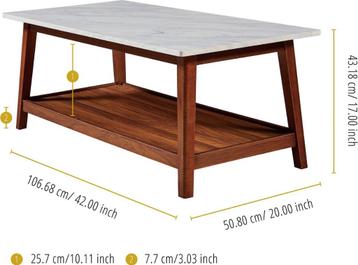 Brede salontafel van Teamson beschikbaar voor biedingen