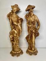 Vintage Chinese Beelden paar., Verzamelen, Beelden en Beeldjes, Ophalen of Verzenden