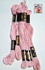 5x DMC mouline, roze 3689, Hobby en Vrije tijd, Borduren en Borduurmachines, Mulhouse, France, Nieuw, Ophalen of Verzenden, Borduurgaren of Zijde