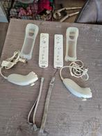 Nintendo setje wii witte motionplus controllers en Nunchuck, Ophalen of Verzenden, Wii, Wii-mote of Nunchuck