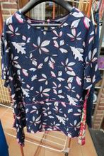 Blouse blauw bladprint Tommy Hilfiger mt XL, Kleding | Dames, Blauw, Maat 46/48 (XL) of groter, Ophalen of Verzenden, Zo goed als nieuw