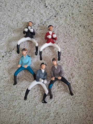 5 prachtige Schleich dressuur poppetjes (per stuk) beschikbaar voor biedingen