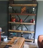 Industriële Wandkast / boekenkast, Ophalen, Met plank(en), 150 tot 200 cm, Zo goed als nieuw