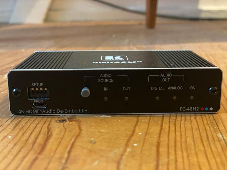 KRAMER - FC-46H2 4K HDR HDMI Audio De–embedder, Audio, Tv en Foto, Professionele Audio-, Tv- en Video-apparatuur, Zo goed als nieuw