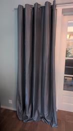 Antraciete gordijnen met satijnglans, 3 stuks, Ophalen, 200 cm of meer, Zo goed als nieuw, 200 cm of meer