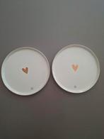 Zusss ontbijtbord hartje 2x, Huis en Inrichting, Keuken | Servies, Ophalen, Zo goed als nieuw, Overige stijlen, Bord(en)