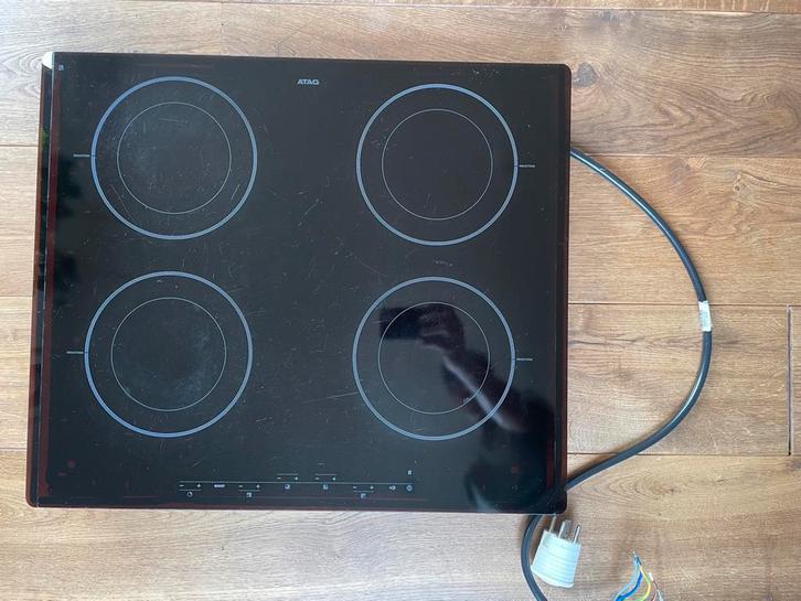 Atag inductie kookplaat, Witgoed en Apparatuur, Kookplaten, Gebruikt, Inbouw, Inductie, 4 kookzones, Ophalen