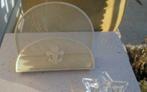 vintage brocante metalen servethouder / brievenstandaard, Ophalen of Verzenden, Zo goed als nieuw