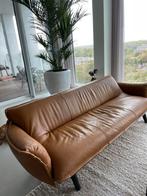 Label Swoon bank en voetenbank, Huis en Inrichting, Ophalen, 125 cm of meer, Leer, Zo goed als nieuw