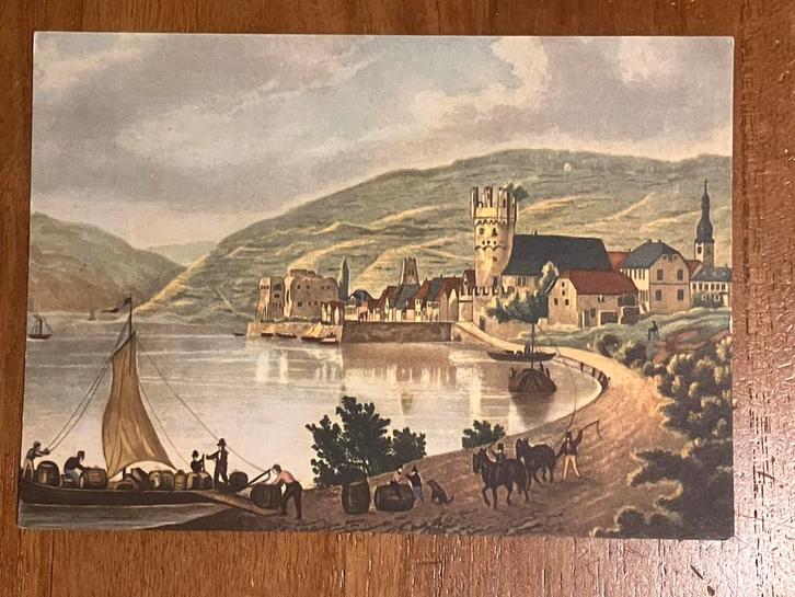 Weinbrennerei Asbach Uralt in Rüdesheim am Rhein, Verzamelen, Ansichtkaarten | Buitenland, Ongelopen, Duitsland, 1920 tot 1940