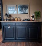 Mooi rustiek Mat zwart dressoir, Ophalen of Verzenden, Zo goed als nieuw, 25 tot 50 cm