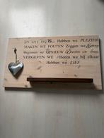 Wandbord met tekst, Huis en Inrichting, Woonaccessoires | Tekstborden en Spreuken, Ophalen, Zo goed als nieuw