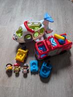 Little People set - Brandweer - Vliegtuig - Mijn, Kinderen en Baby's, Speelgoed | Fisher-Price, Ophalen, Gebruikt, Speelset, Met licht