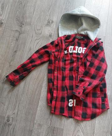 In Gold We Trust Overhemd Lumberjack Stijl Hooded - 146-152  beschikbaar voor biedingen