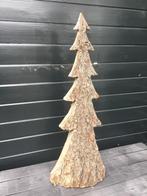 1 meter hoge houten kerstboom met schors, Diversen, Kerst, Ophalen, Zo goed als nieuw