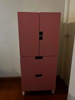 Kast Ikea roze en wit, Ophalen, Gebruikt, 50 tot 70 cm, 105 cm of meer