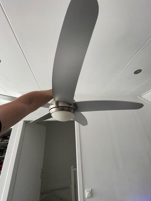 Plafondventilator Intergamma met afstandsbediening, Witgoed en Apparatuur, Ventilatoren, Gebruikt, Plafondventilator, Ophalen