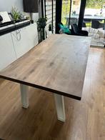 Eiken trendhopper tafel, 50 tot 100 cm, Gebruikt, Rechthoekig, Ophalen of Verzenden