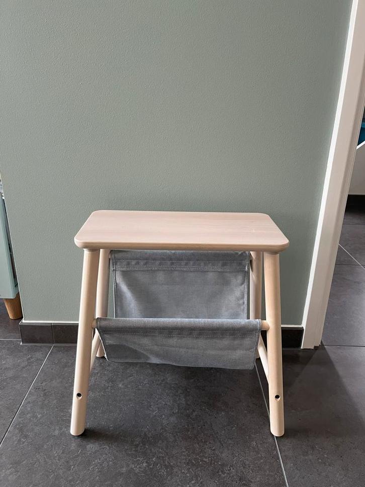 Opbergkruk Vilto berkenhout, Huis en Inrichting, Krukjes, Zo goed als nieuw, Hout, Ophalen