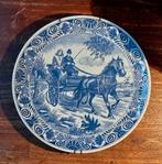 Paard en Wagen, Delfts Blauw, Chemkefa., Antiek en Kunst, Antiek | Wandborden en Tegels, Ophalen of Verzenden
