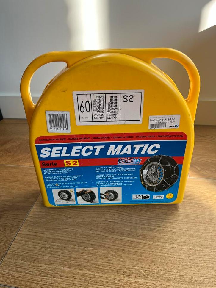 Sneeuwkettingen Select Matic S2, Auto diversen, Sneeuwkettingen, Gebruikt, Ophalen of Verzenden