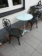 Bistroset metaal stand groen, Tuin en Terras, Ophalen, Zo goed als nieuw, Overige materialen, 2 zitplaatsen