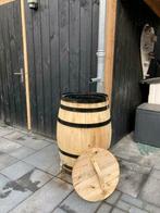 Supergave eikenhouten regentonnen bloembakken tuinbankjes, Tuin en Terras, Regentonnen, 150 liter of meer, Ophalen, Nieuw, Hout