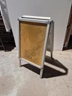 Aluminium stoepbord 2zijdig 97x55cm, Ophalen, Gebruikt, Reclamebord