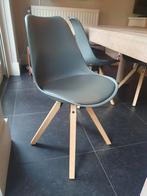 Set van 4 Eetkamerstoelen - Grijs, Huis en Inrichting, Stoelen, Zo goed als nieuw, Vier, Ophalen, Hout