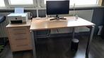 In hoogte verstelbaar bureau 120cm, Huis en Inrichting, Bureaus, Ophalen, In hoogte verstelbaar, Zo goed als nieuw
